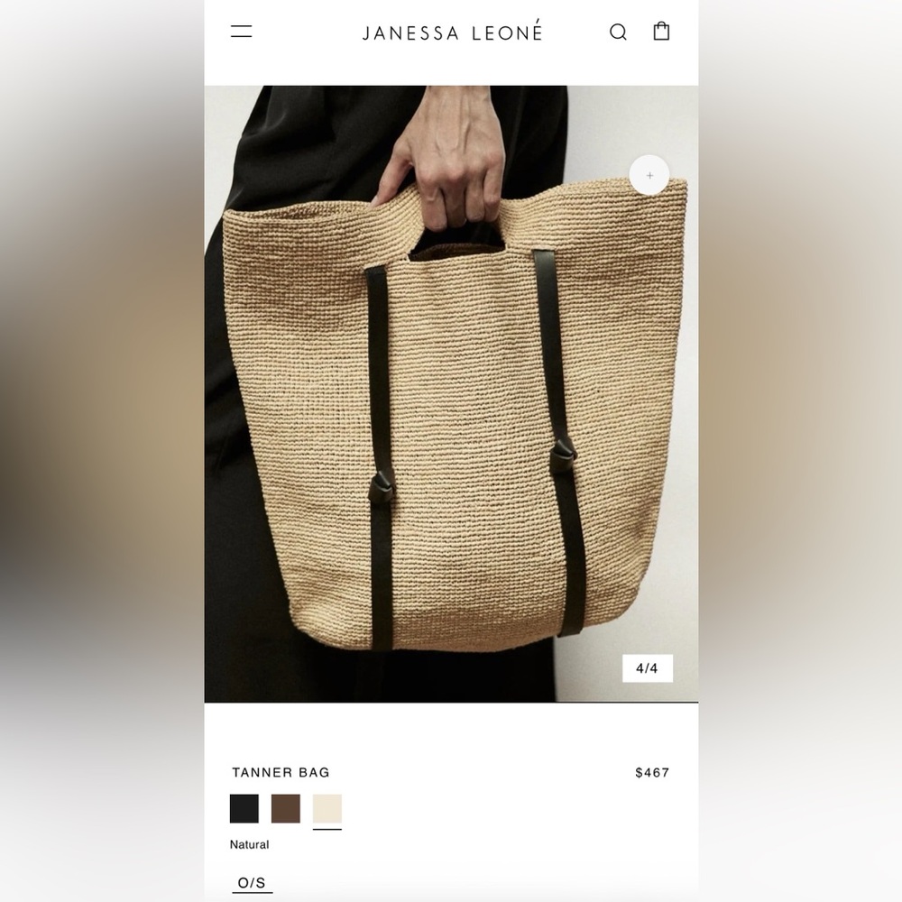 Janessa Leone Tanner Bag - Natural - Picture 8 of 14